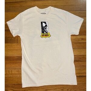 Marvel Venom Graphic T-Shirt Mens Small Cream Comic Back Print Tee